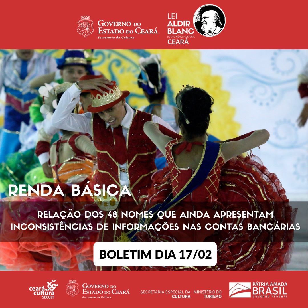 Lei Aldir Blanc – Renda Básica: confira relação de 48 nomes que ainda estão com inconsistências