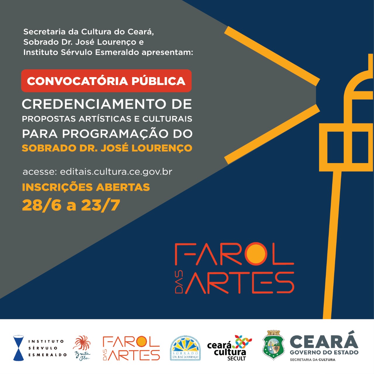 Sobrado Dr. José Lourenço lança nesta segunda (28/6) inscrições para Convocatória Pública de Credenciamento de Propostas Artísticas e Culturais