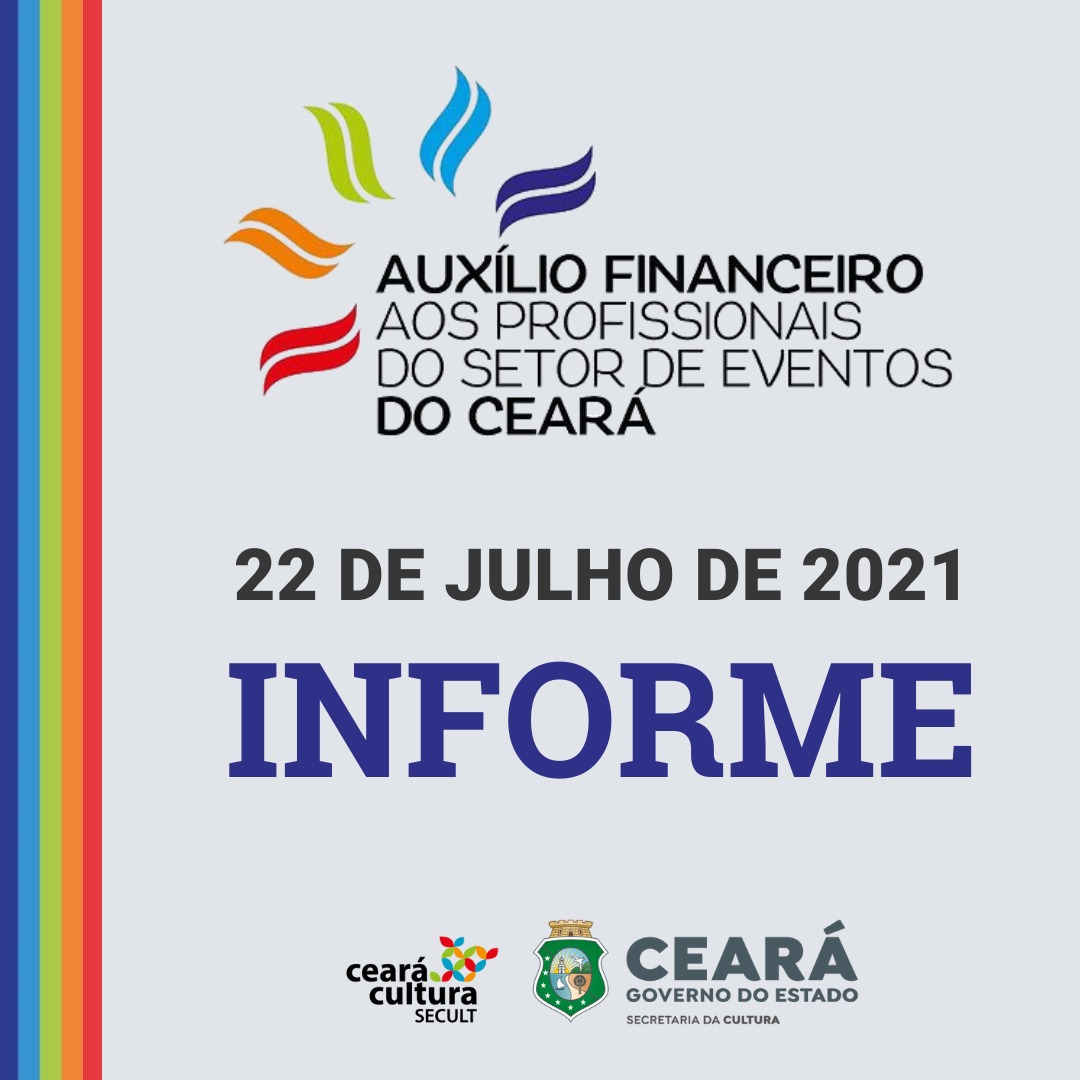 Informe – 22/07 – Auxílio Financeiro aos Trabalhadores e Trabalhadoras do Setor de Eventos