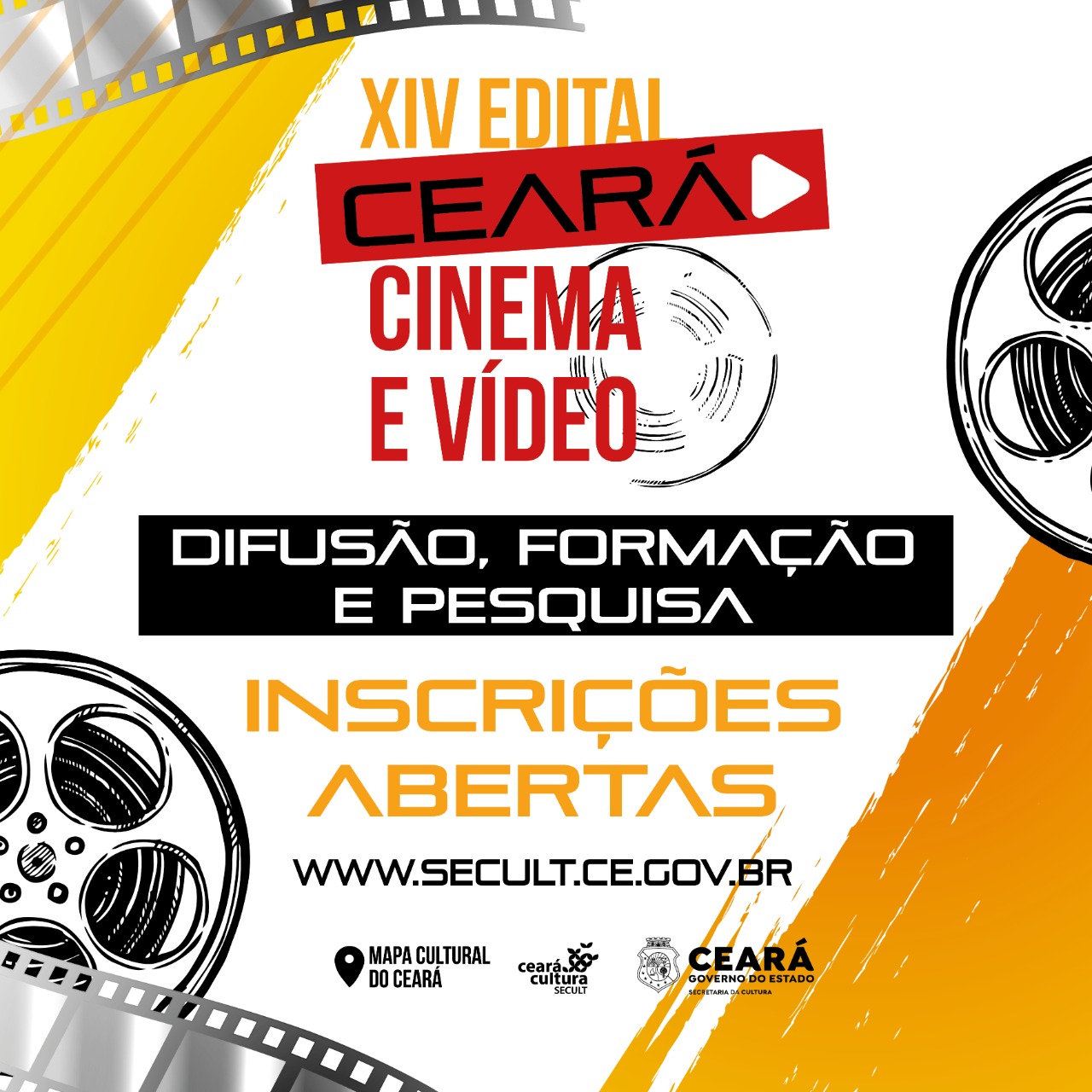 Secult abre inscrições para o XIV Edital Ceará de Cinema e Vídeo – Difusão, Formação e Pesquisa
