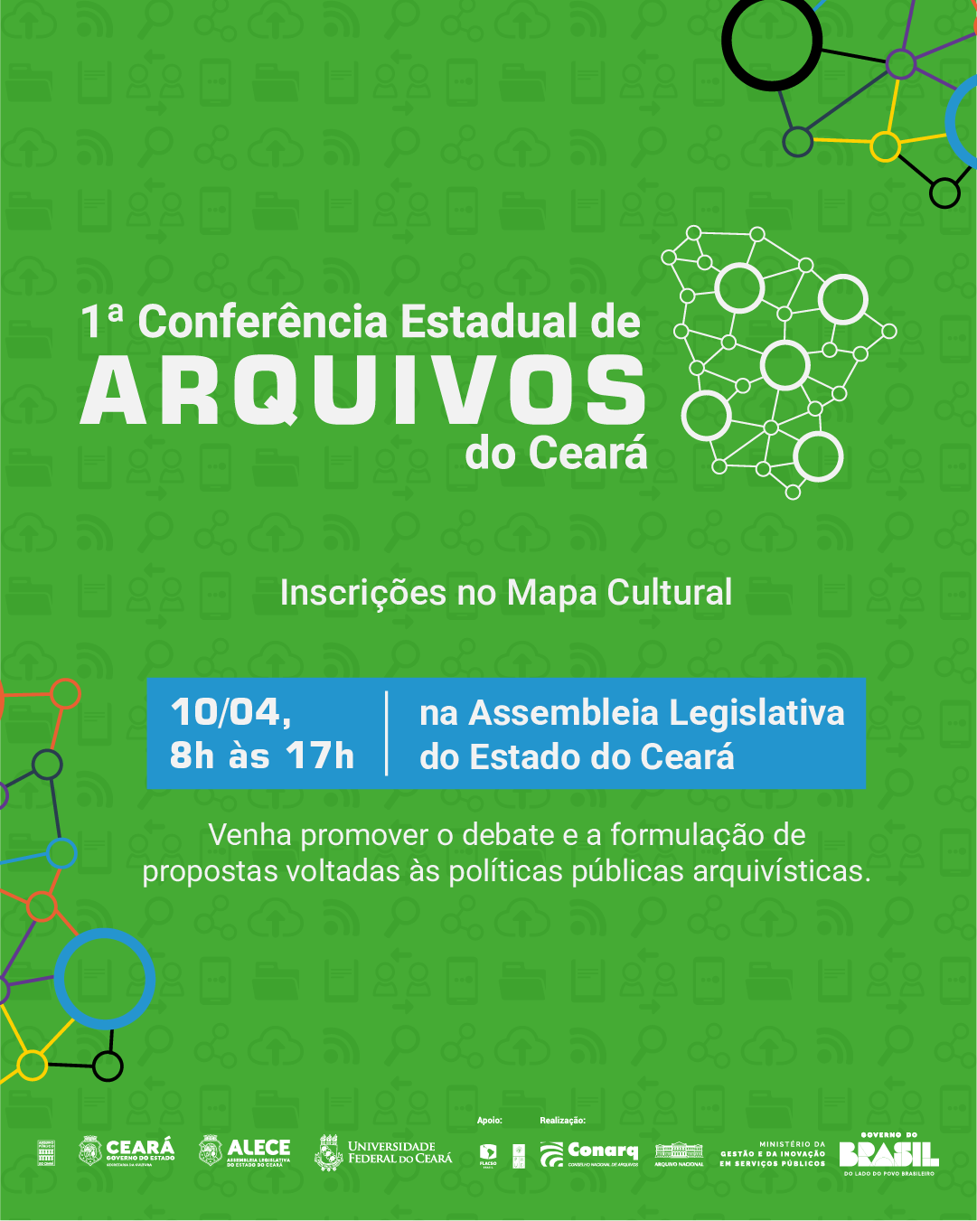 Secult Ceará realiza a 1ª Conferência Estadual de Arquivos com programação voltada à construção de políticas públicas